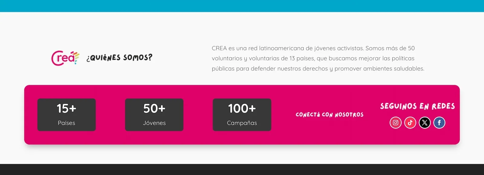 CREA Foundation infographic and key message section